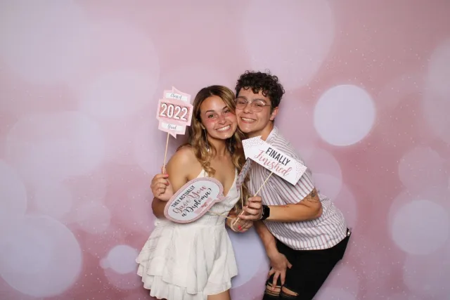 Blush Gleam photo booth backdrop