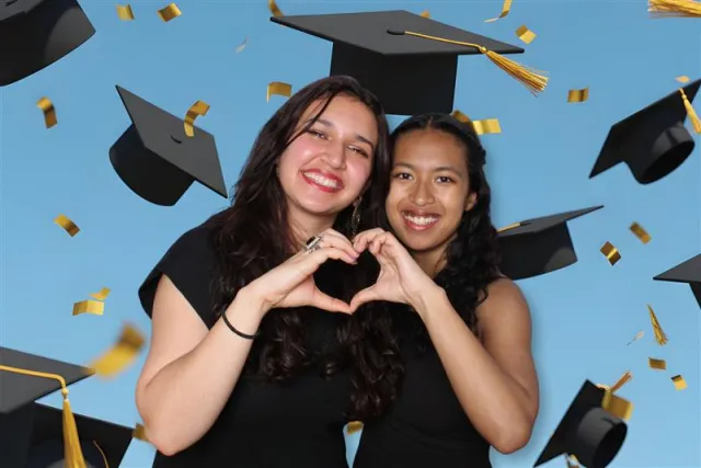 ConGRADs photo booth backdrop