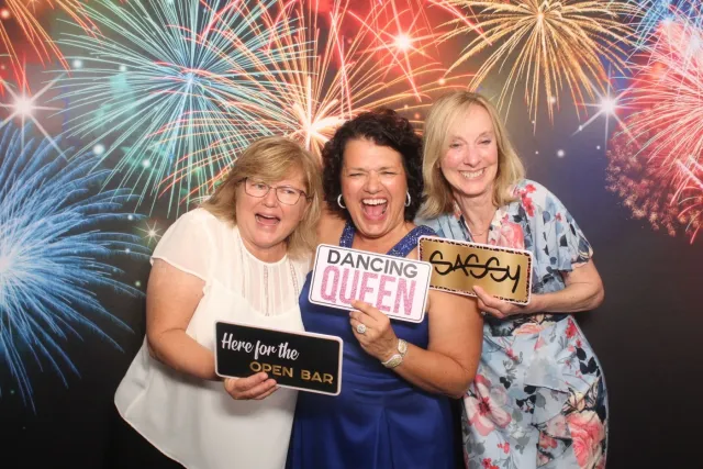 Fireworks photo booth backdrop