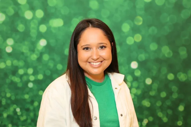 Green Sparkle photo booth backdrop