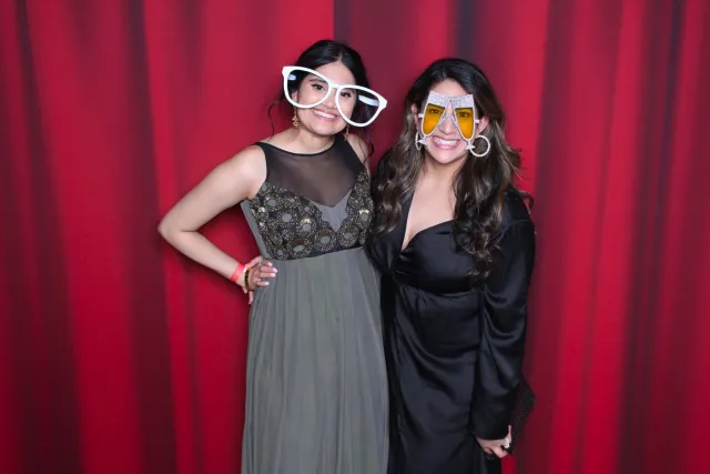 Red Curtain photo booth backdrop