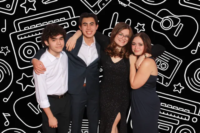 Rockstar photo booth backdrop