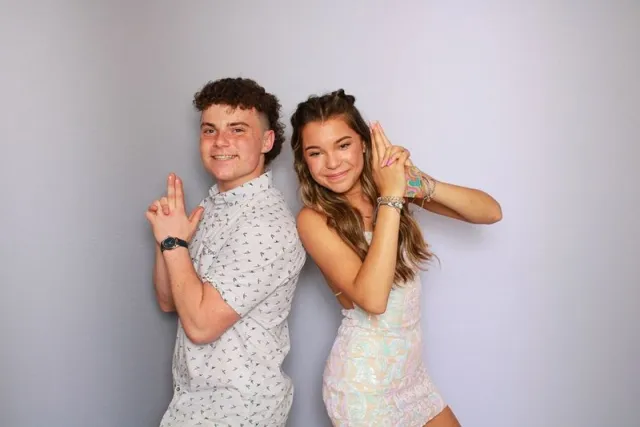 Stainless Steel photo booth backdrop