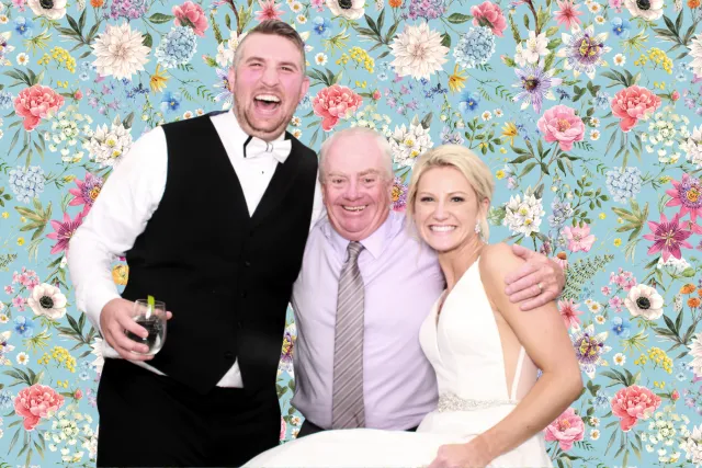 Wild Flower photo booth backdrop