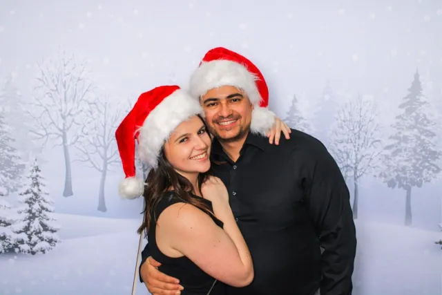 Winter Wonderland photo booth backdrop